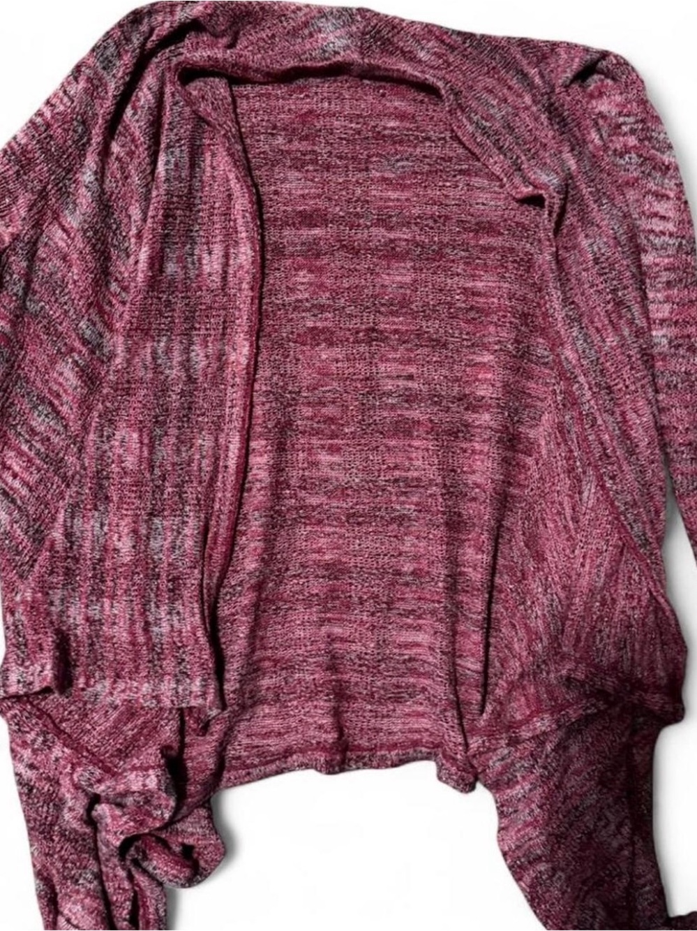 Forever 21 Marled Rose Open-Front Cardigan